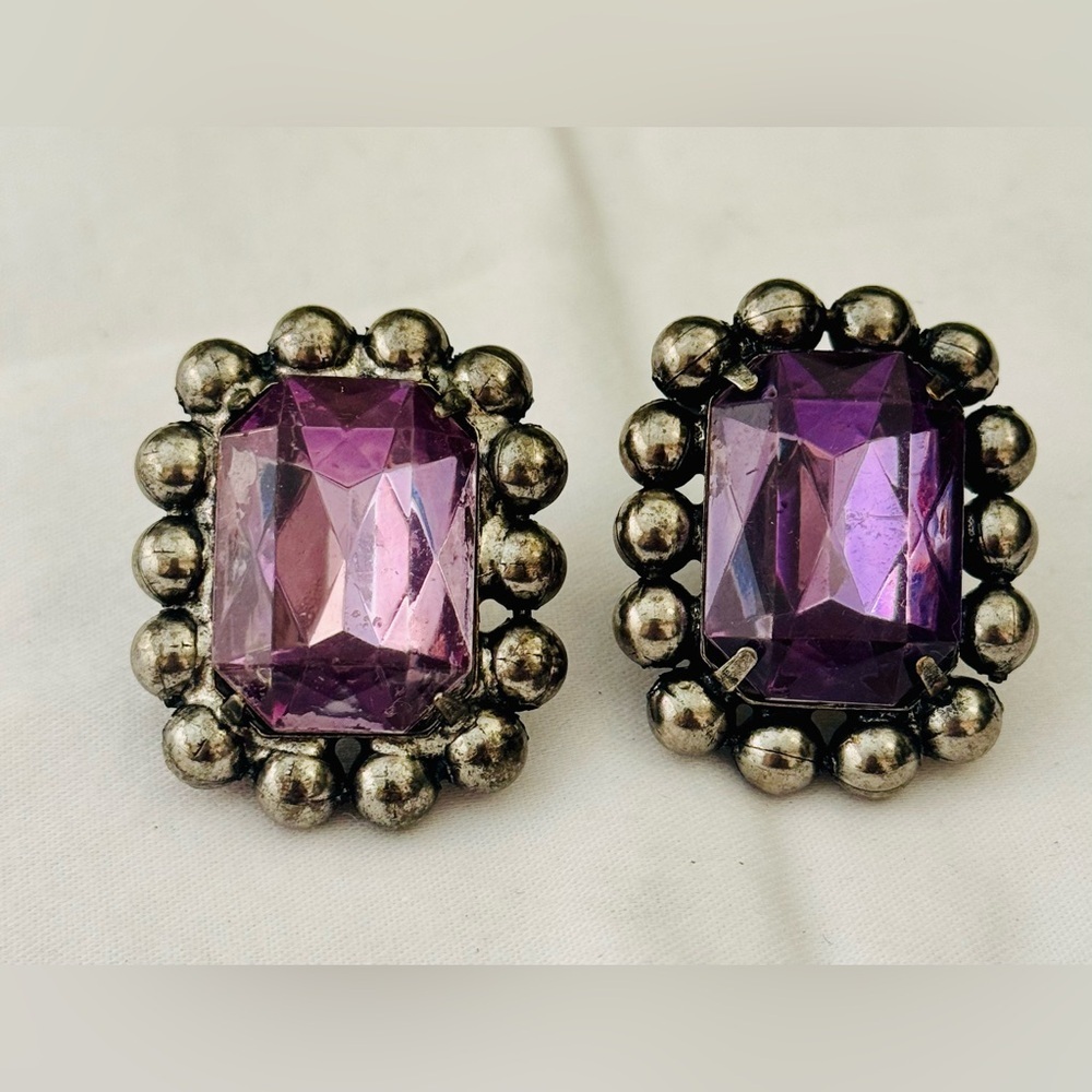 Rhinestone Clip-on Earrings